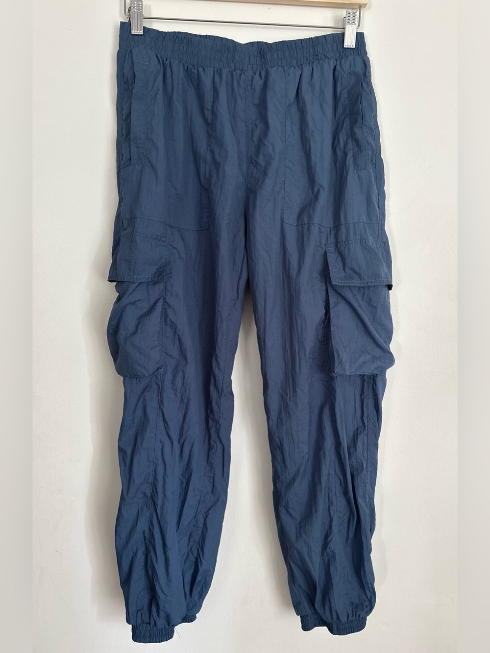 L.A. Hearts by Pacsun Navy Blue Parachute Track CargoPants | Medium